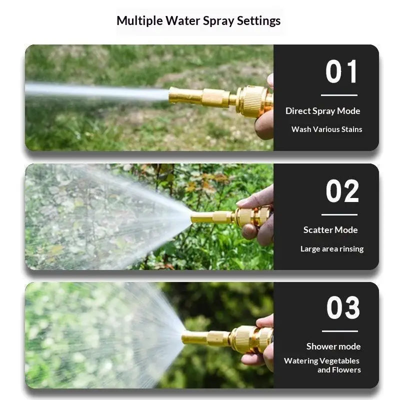 Versatile Home Hose Adjustable Pressure Garden Sprinkler Spray Nozzle