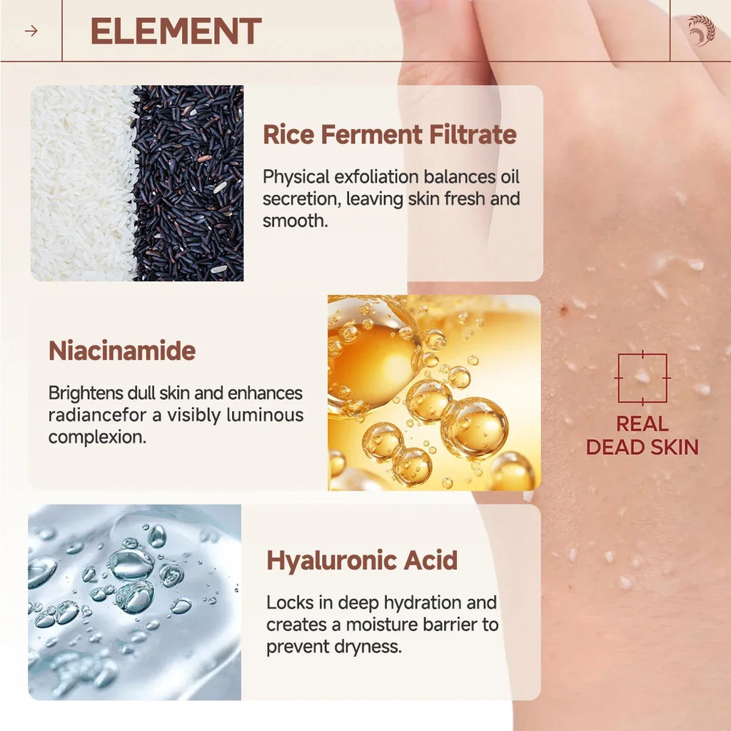 Rice & Black Rice Exfoliating Gel – Deep Cleanse & Moisturize