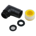 G1/2 Brass 90-Degree Shower Elbow – Black | Female & Male