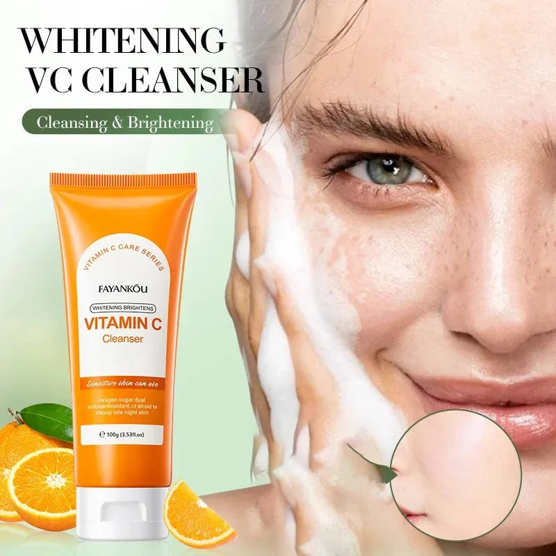 REAROYA Vitamin C Foam Face Wash – Brightening Cleanser 100g