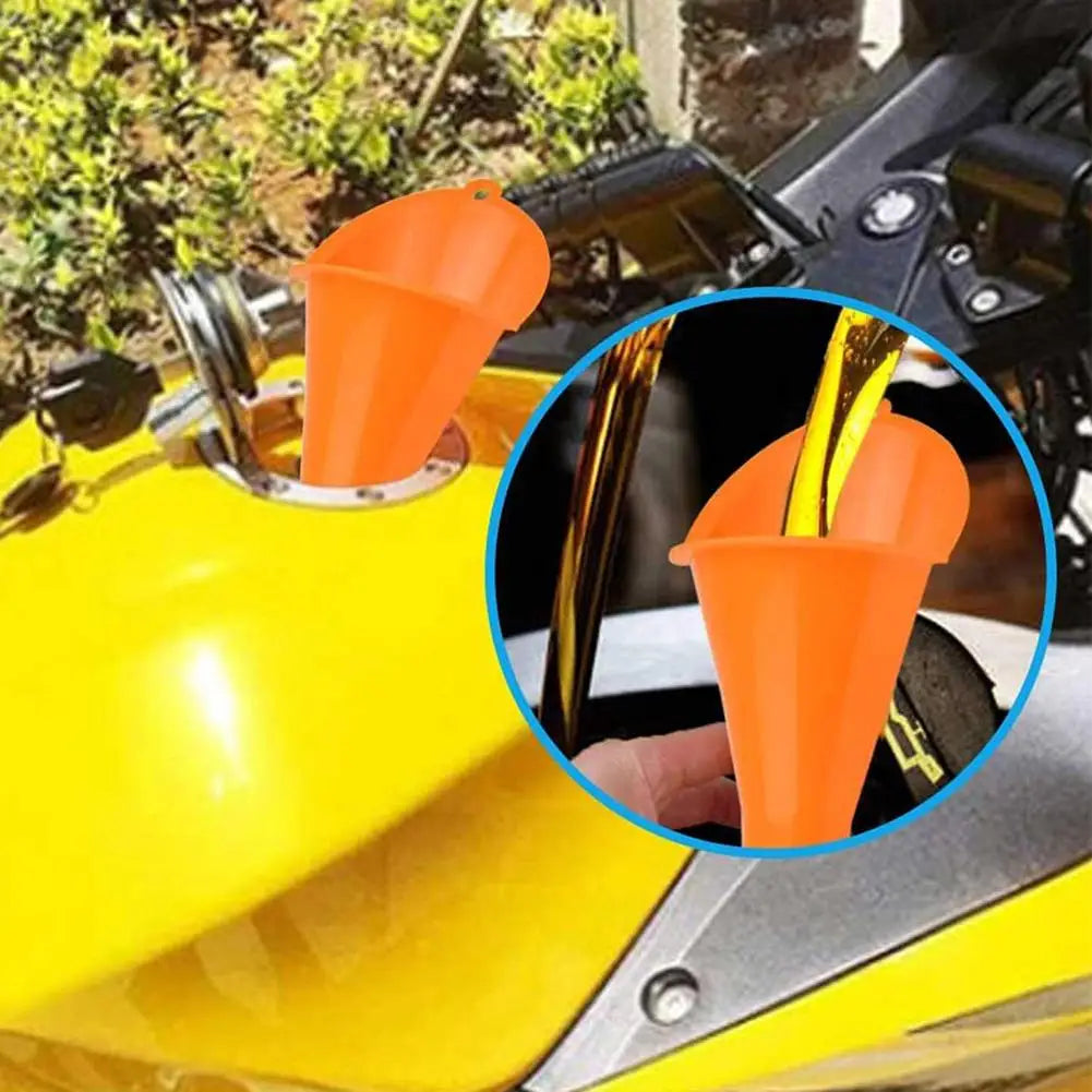 Car Funnel Gasoline Oil Fuel Filling Tools Long Stem Flexible