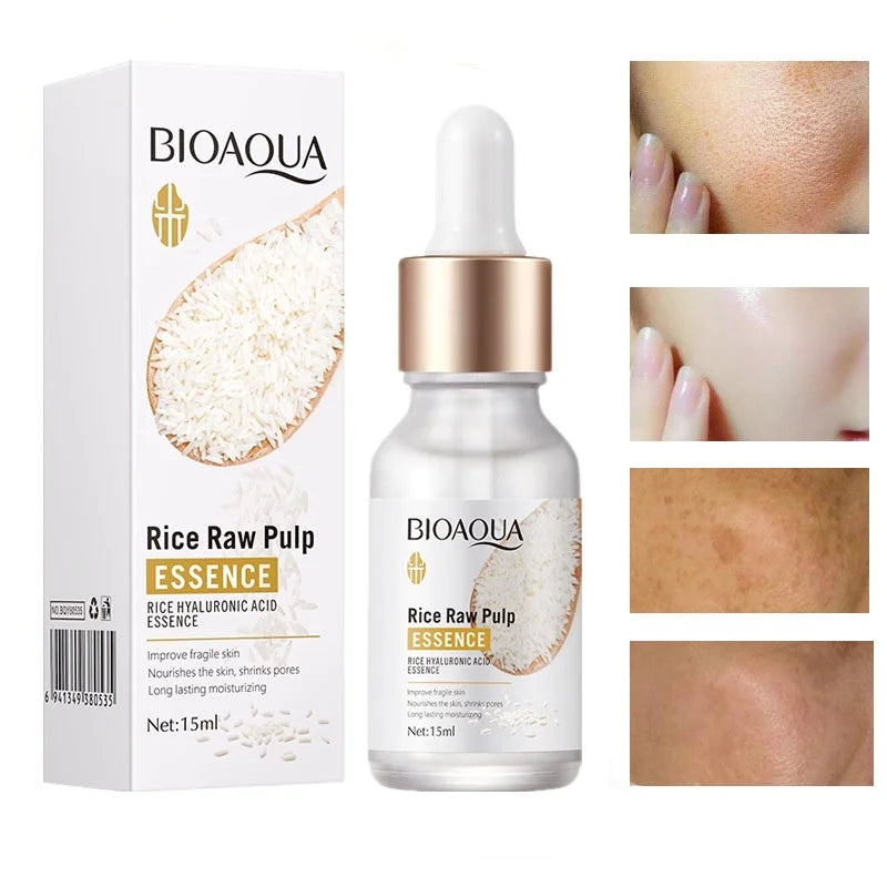 BIOAQUA Rice & Hyaluronic Acid Face Serum | Brightening Moisturizer