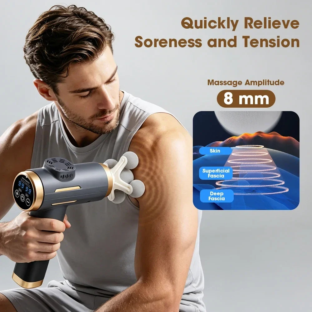 Hailicare Fascia Gun 99 Speeds 11 Heads 24W Percussion Massager