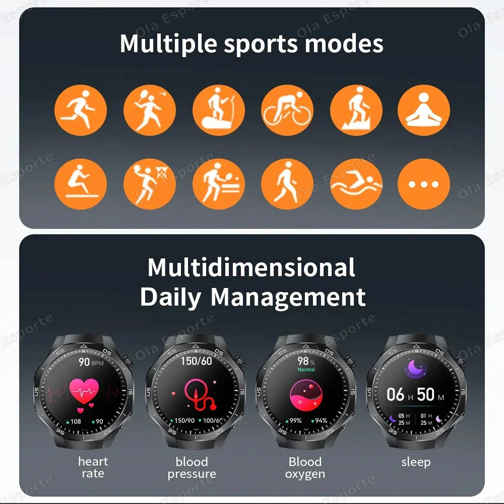 2026 Watch Bluetooth Call Smart Watches Men GPS Tracking Sports