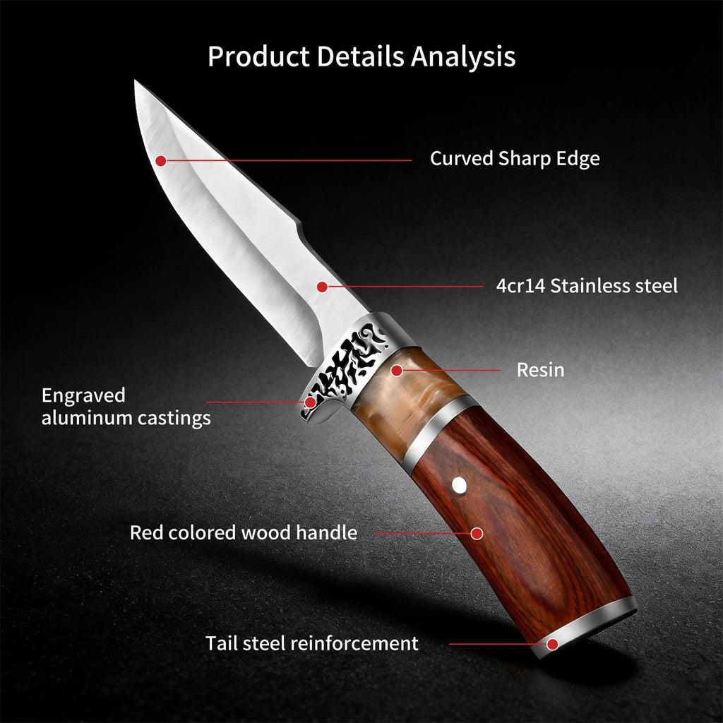 PLYS Chef Boning Knife – Stainless Steel & Wooden Handle