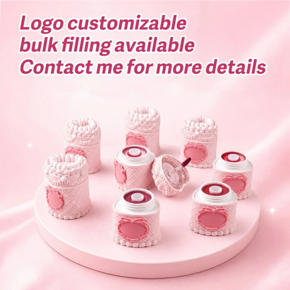Heart Strawberry Cake Matte Lip Mud – Vegan Lipstick Cream