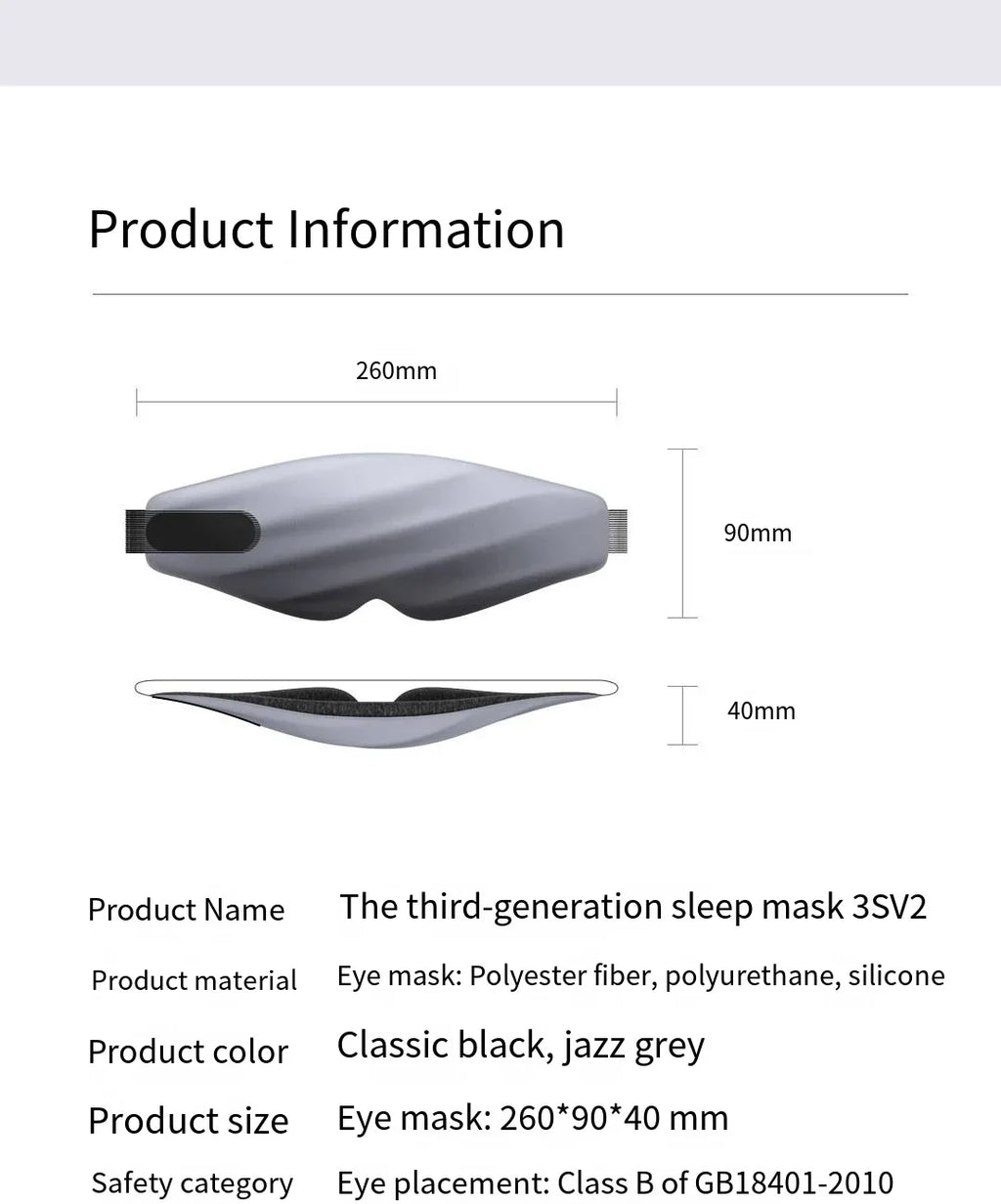 HOMEFISH 3D Sleep Eye Mask – Blackout Travel Eye Mask