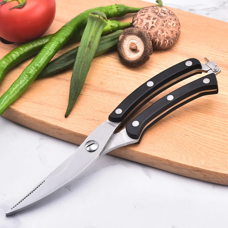 Heavy-Duty Stainless Steel Kitchen Shears | Chicken Bone Scissors