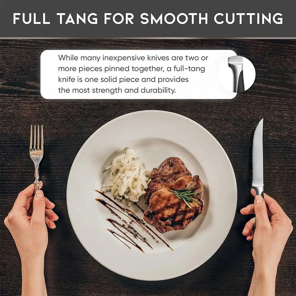 5-Inch Steak Knife Set – Sharp High-Carbon Stainless Steel