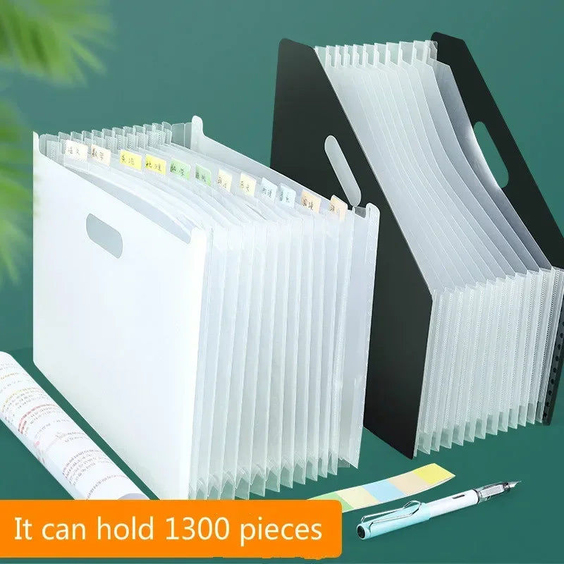 A4 Accordion File Folder – 13-Pocket Large Capacity Organizer