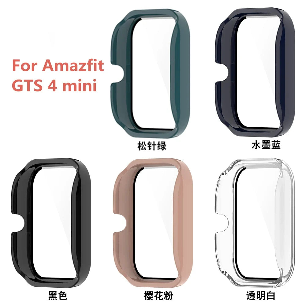 PC Case & Screen Protector for Amazfit GTS 4 Mini Watch