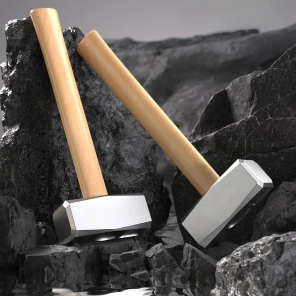 Heavy Duty Masonry Hammer | Chromium Vanadium Steel Wooden Handle