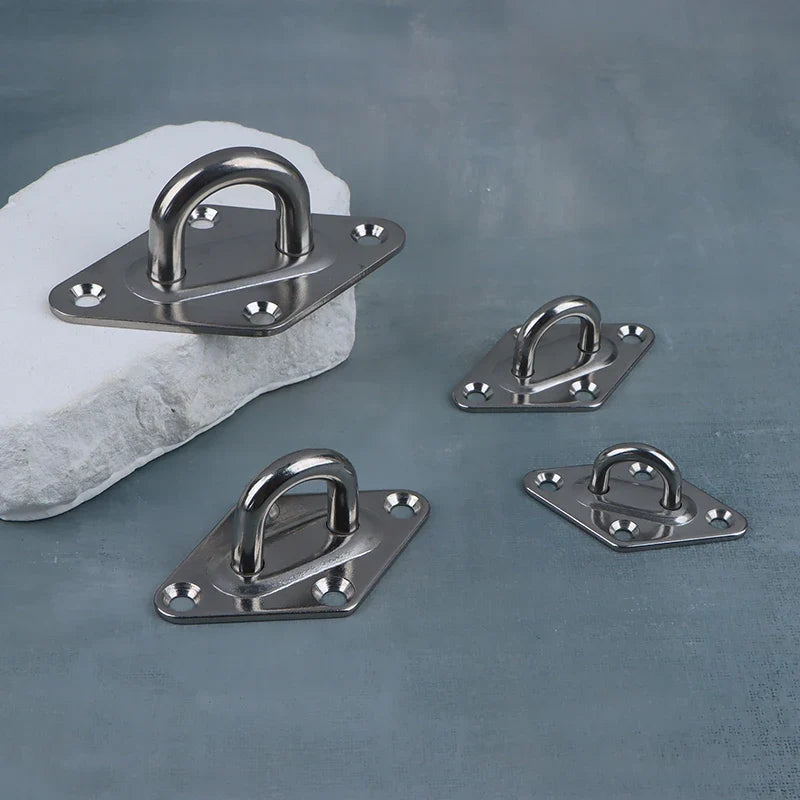 304 Stainless Steel Eye Hook M5–M10 | Ceiling Wall Mount Plate