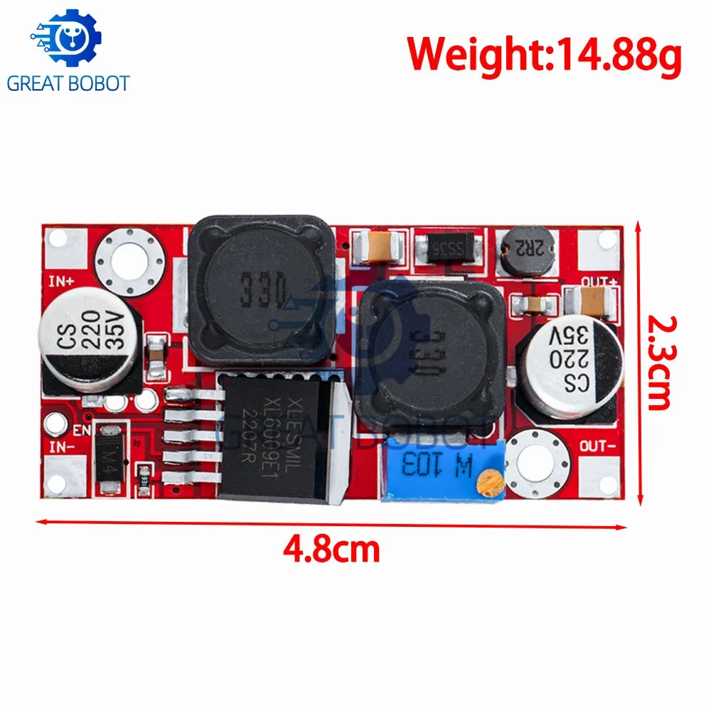 XL6019 DC-DC Buck-Boost Converter Module 20W 5-32V Adjustable