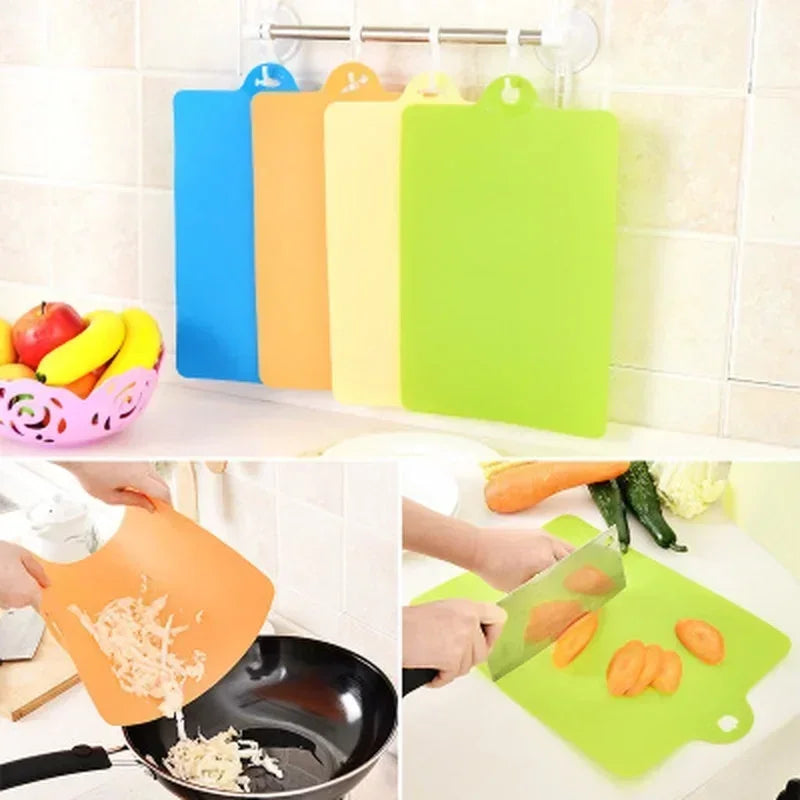 Flexible Plastic Cutting Board – Colorful Kitchen Chopping Mat