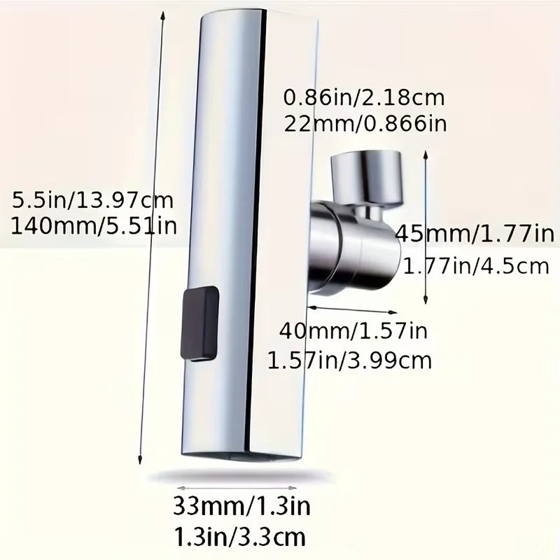 RV Kitchen & Bathroom Faucet | 3-Mode Rotatable Single Handle