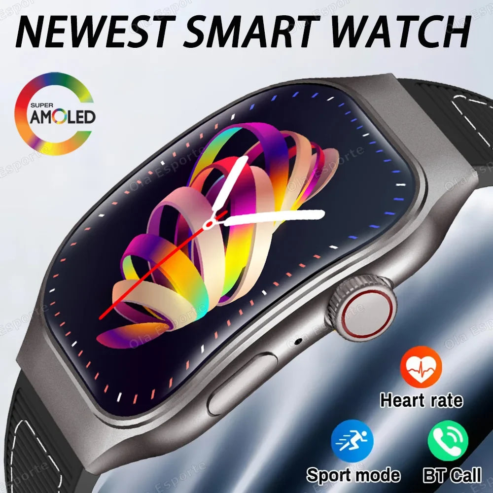 HW12 Curved AMOLED Smartwatch 2.01" Bluetooth 5.3 Fitness Watch