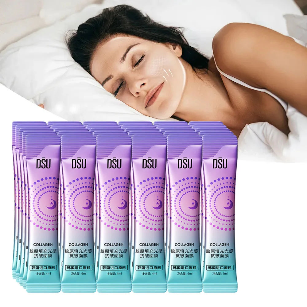 BIOAOUA 30pc Collagen Sleeping Face Mask – Anti-Wrinkle Firming