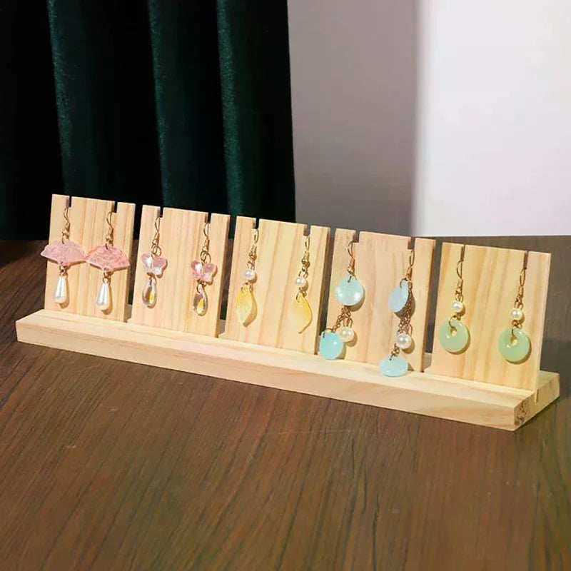 Wooden Earring Display Stand | Single, Double & Triple Row