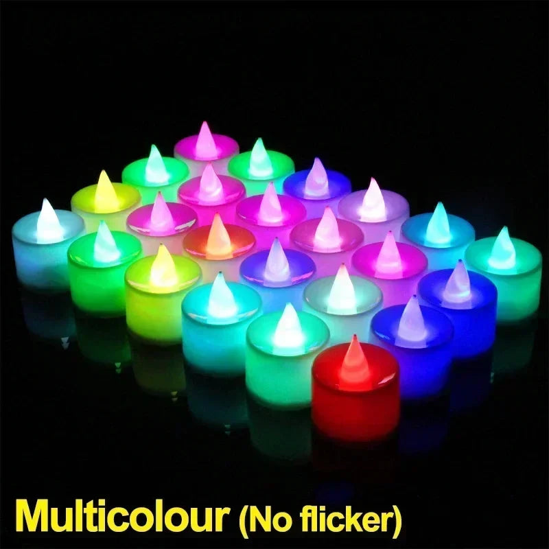 Flameless LED Tea Light Candles Set of 6 – Battery Included