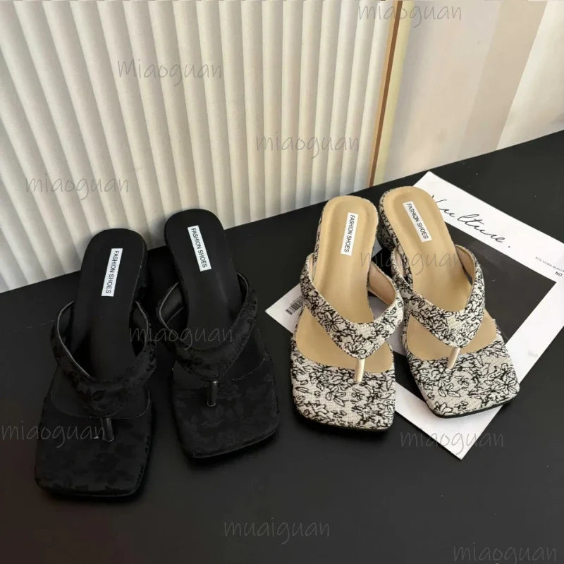 Women's Clip Toe Wedge Slides – Elegant Summer Beach Sandals