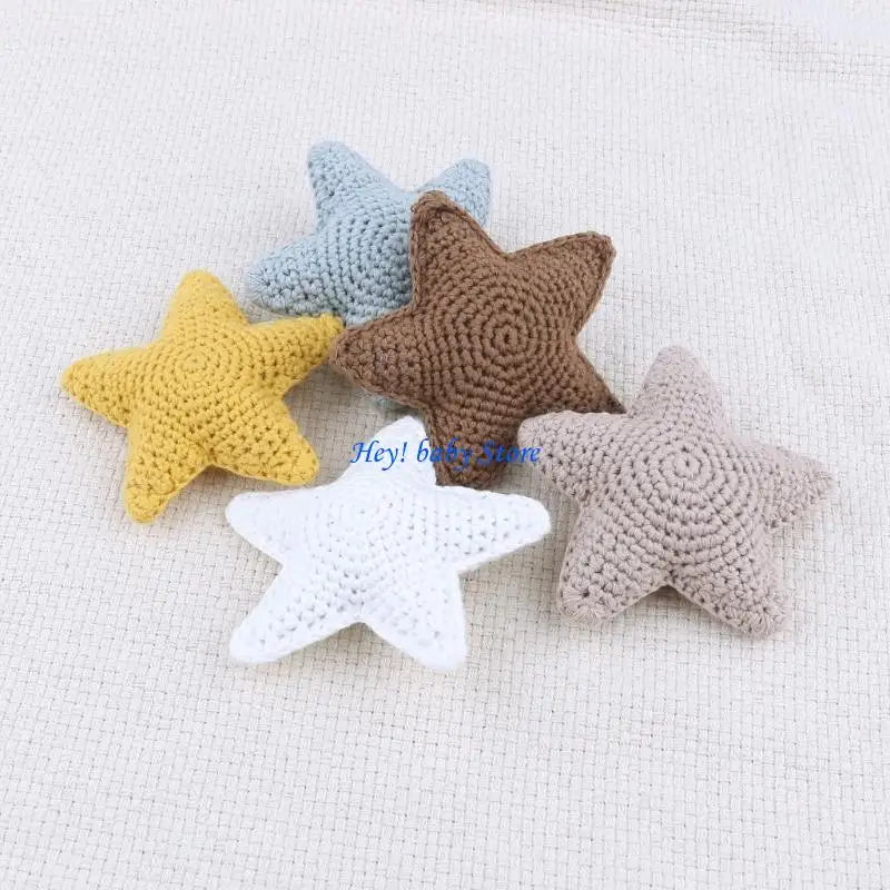 Crochet Star Pacifier Clip Teething Toy | Baby DIY Bead Gift