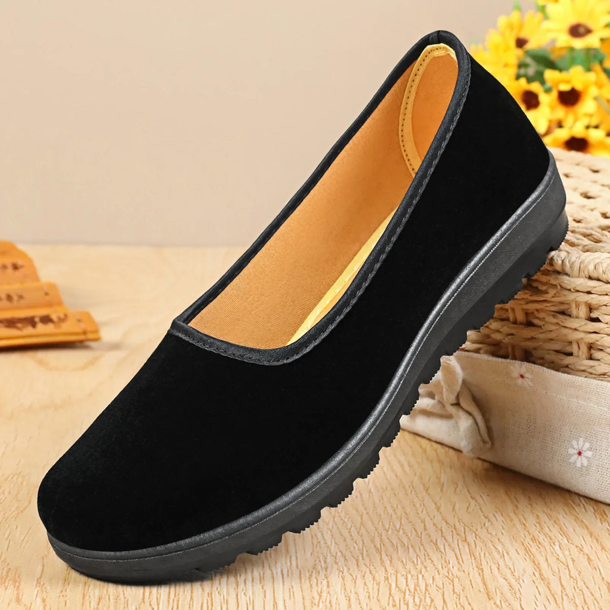 Women's Beijing Canvas Loafers – Soft Sole Anti-Slip Flats