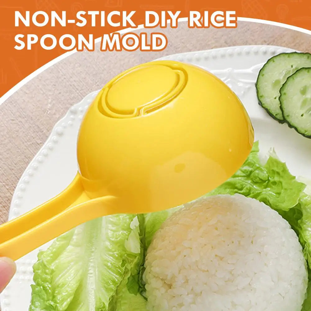 Non-Stick Rice Ball Spoon Mold – DIY Rice Scoop Shaper