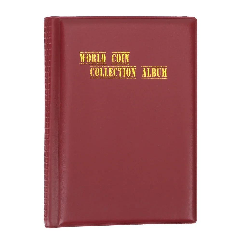 120-Pocket Coin Collection Album – PVC Collector Book