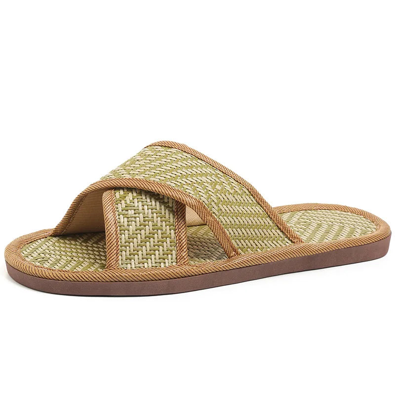 JPNTKY Bamboo Vine Indoor Slippers | Soft EVA Sole for Men