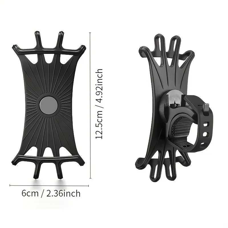 360° Rotatable Silicone Phone Mount for Bike & Motorcycle