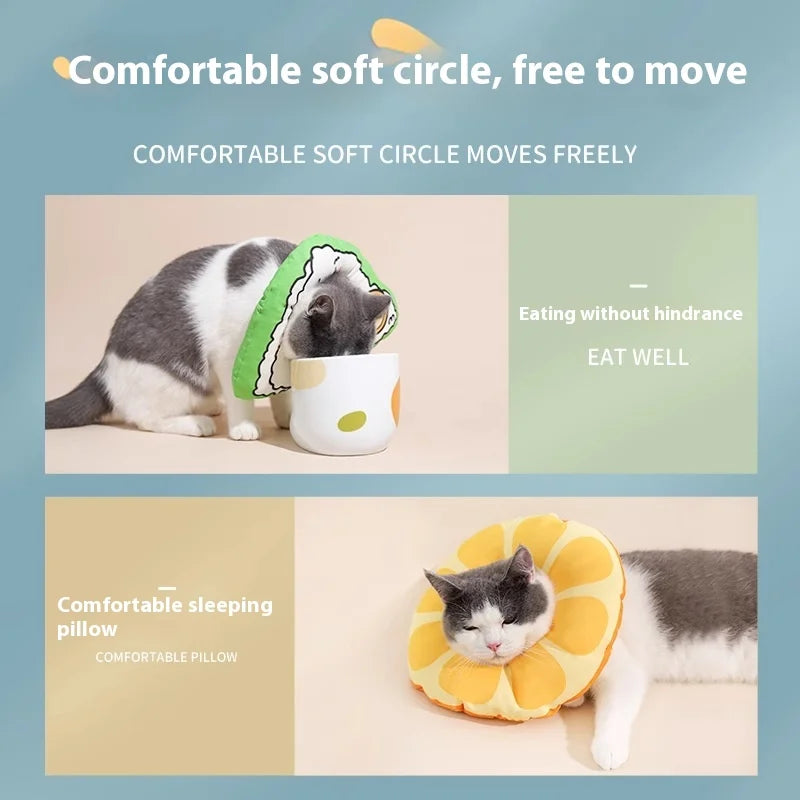 Cat Elizabeth Circle Kitten Anti-licking Bites Shame Collar Headband