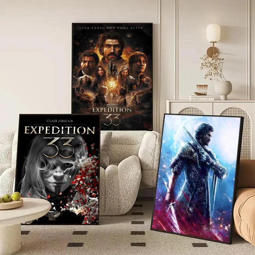 C-Clair Expedition 33 Frameless Canvas Wall Art Poster