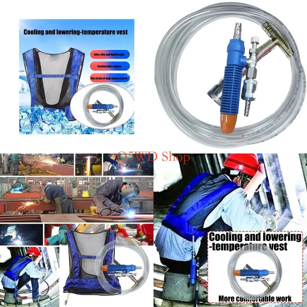 Vortex Tube Compressed Air Cooling Vest for High-Heat Jobs