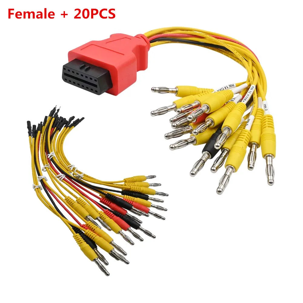 OBD2 16-Pin Jumper Connector Male Female – ECU Diagnosis Tool