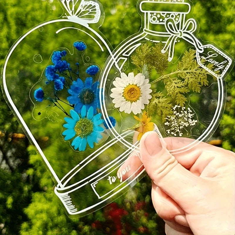 DIY Pressed Flower Bookmark Kit – Clear Transparent Handmade