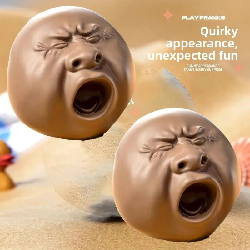 1 3 Funny Yawning Tea Pet Water Gun Toy Ugly Head Mischief Creative