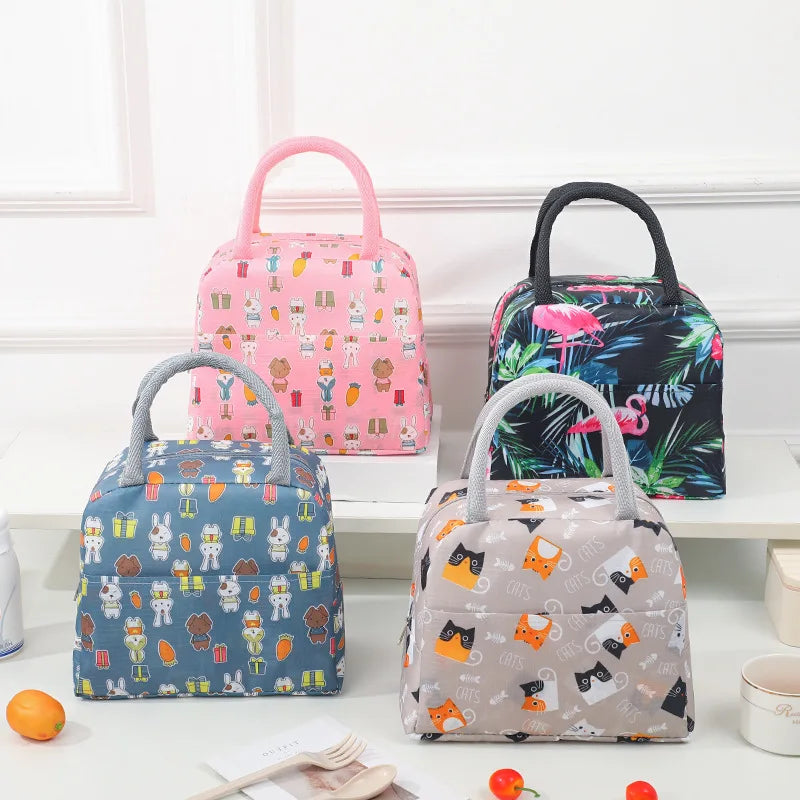 Portable Lunch Bags Thermal Insulation Box Storage Bag Children's