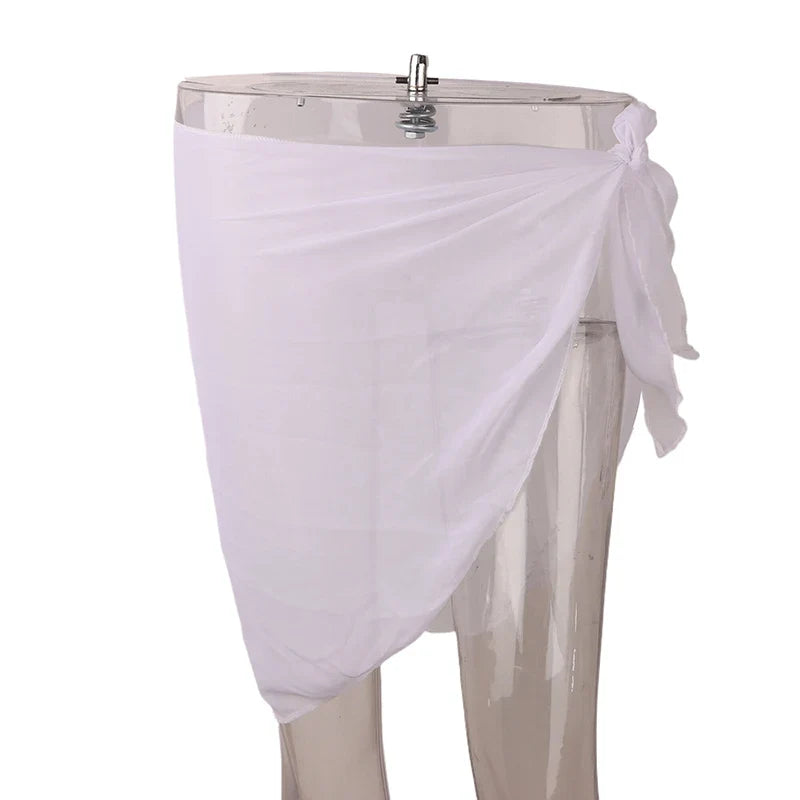 Women's Chiffon Sarong Beach Cover Up Wrap Skirt | One Size