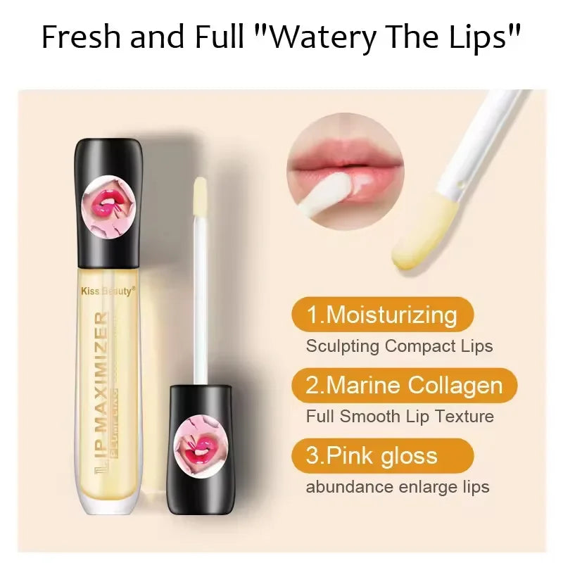 LAIKOU Lip Plumper Serum & Gloss – Moisturizing Lip Oil