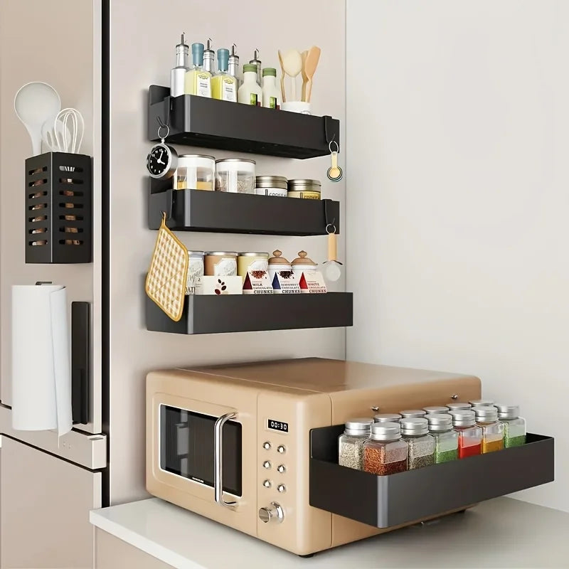 Magnetic Fridge Baskets Set of 2 – Kitchen Storage Rack