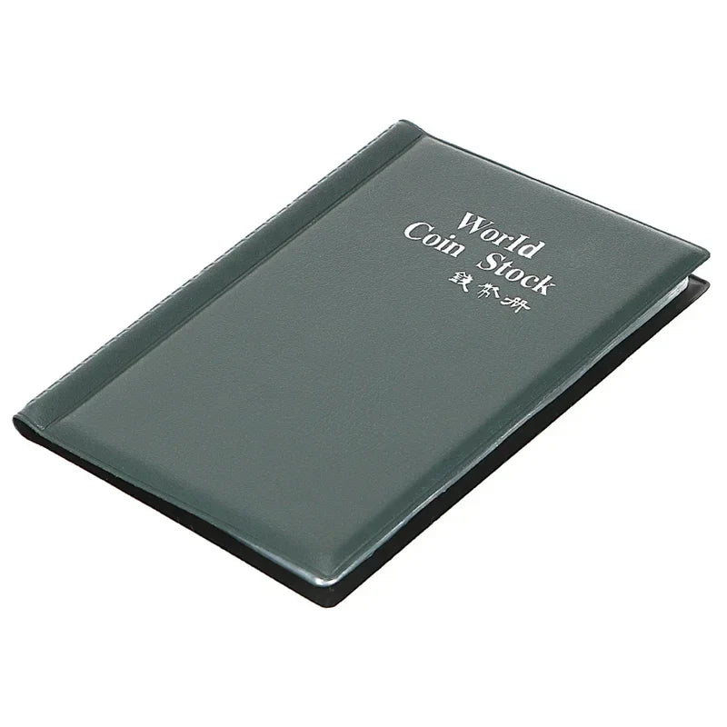 120-Pocket Coin Collection Album Book | PVC Coin Holder Organizer