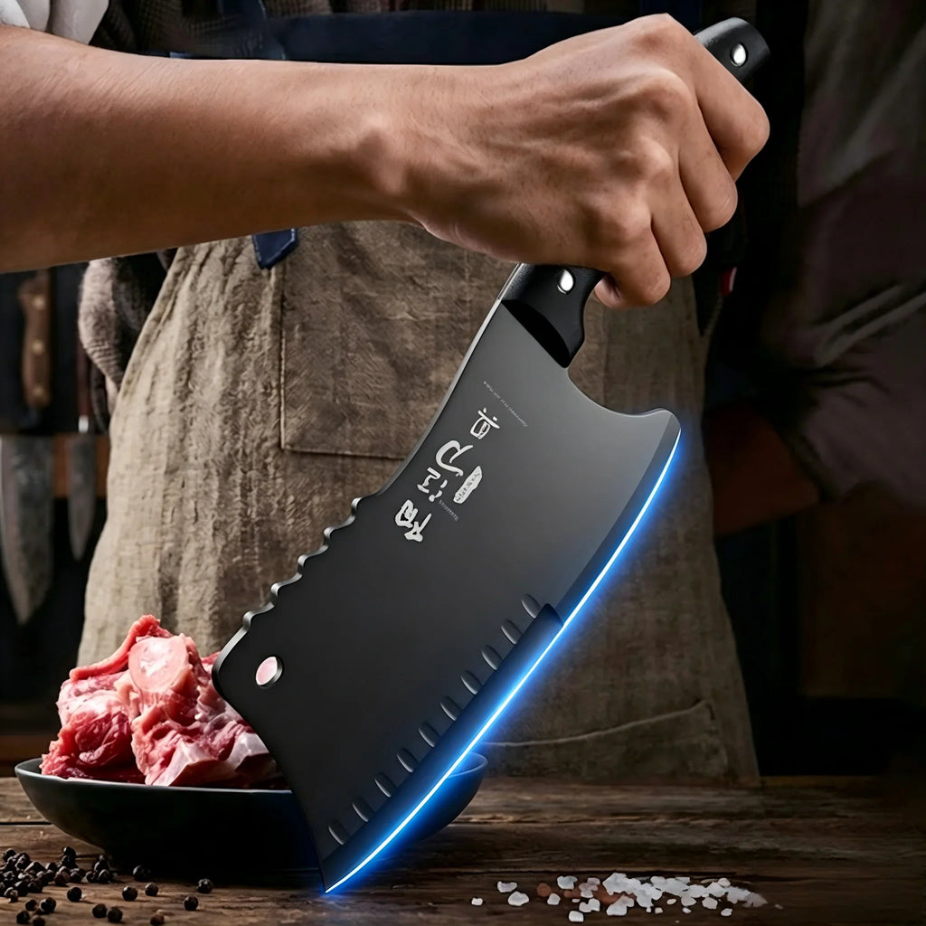 PLYS Meat Cleaver – Heavy Duty Stainless Steel Butcher Knife