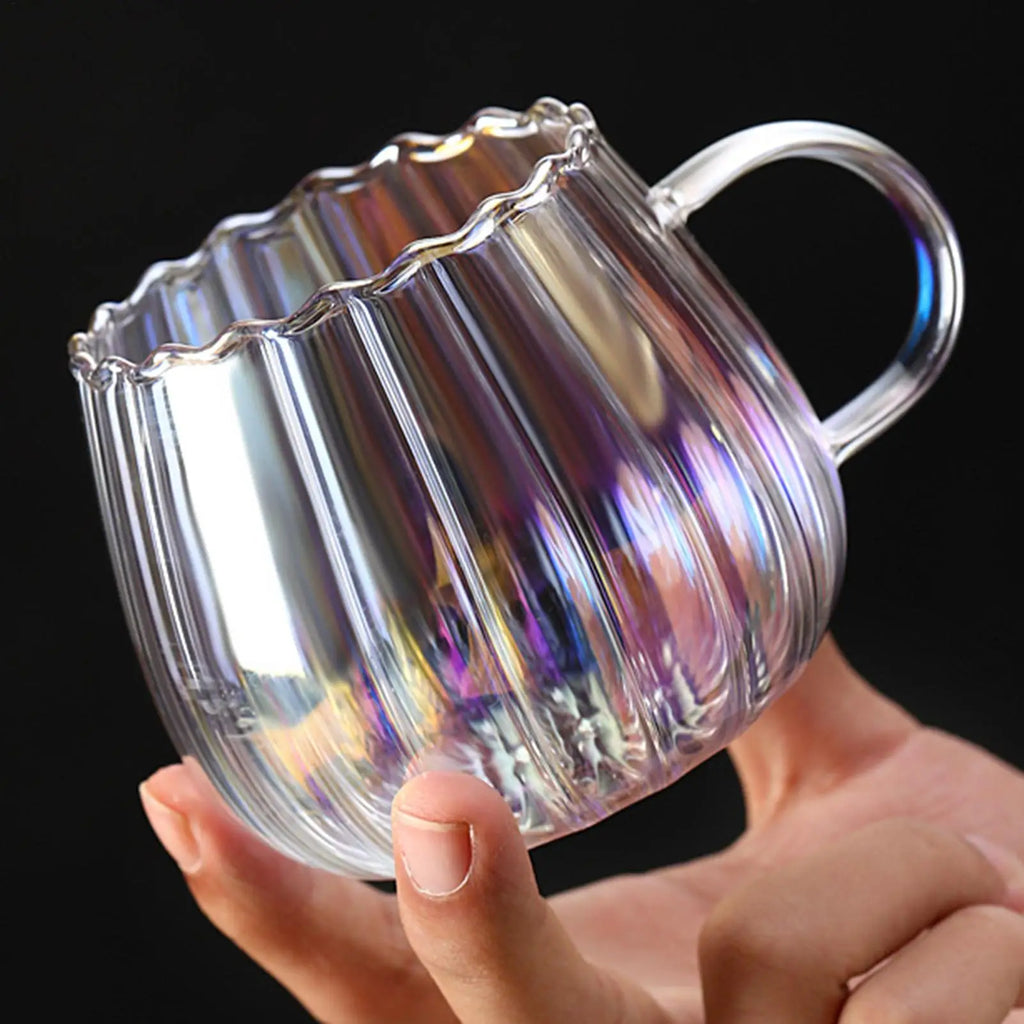 400ml Pumpkin Shape Glass Mug | Dishwasher Safe Coffee & Tea Cup