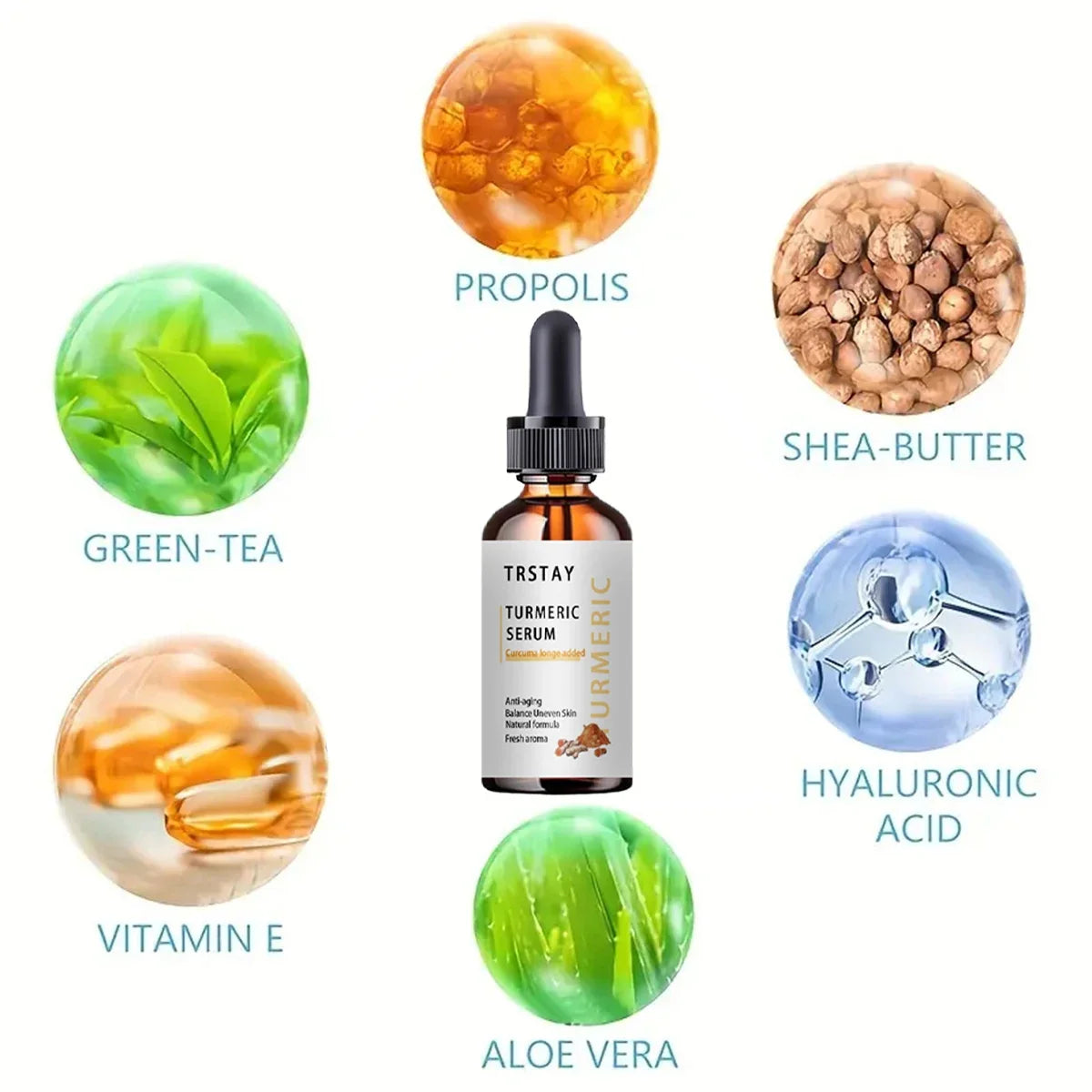 Turmeric Melasma Whitening Correcting Serum Facial Care Essence Oil