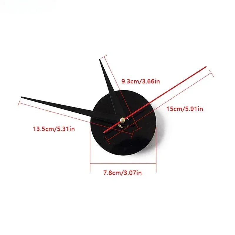 3D DIY Acrylic Mirror Wall Clock | Modern Frameless Home Decor
