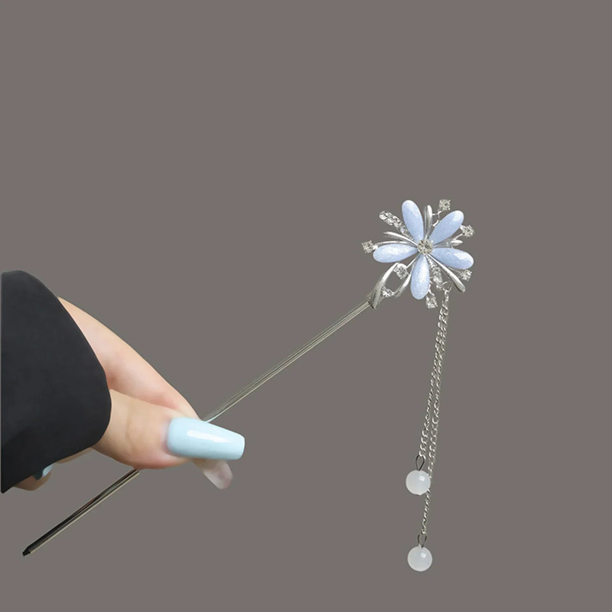 Chinese Style Alloy Hair Sticks – Floral Hanfu Hair Accessory
