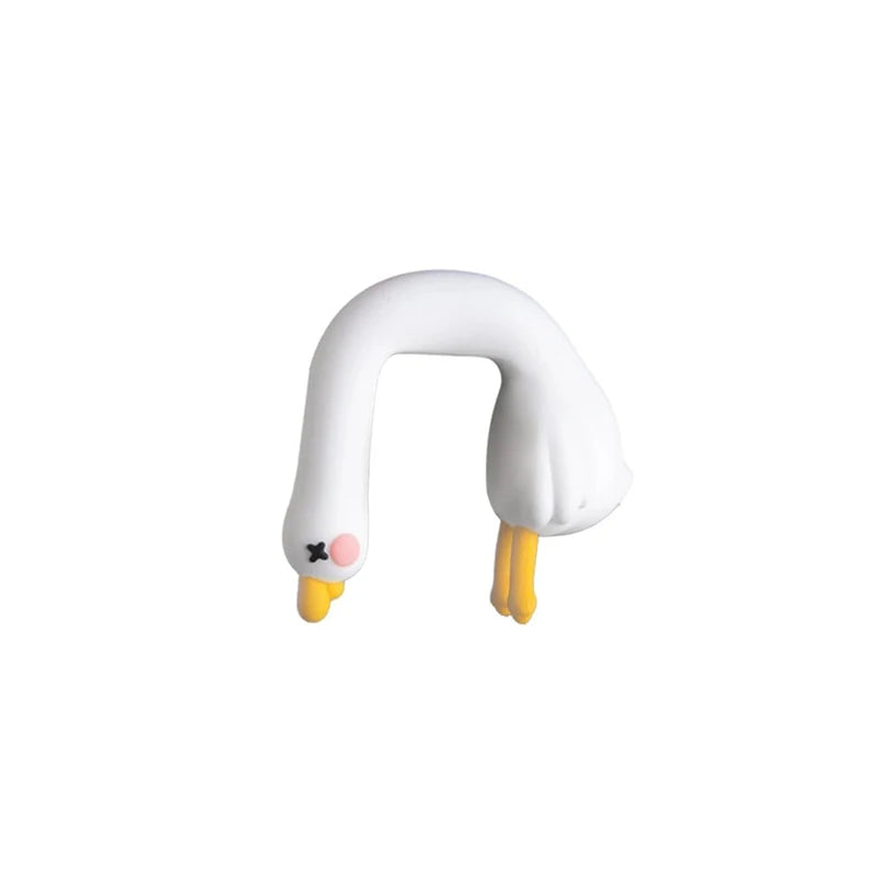 Cute 3D Resin Duck Figurine – Desk, Monitor & Car Decor