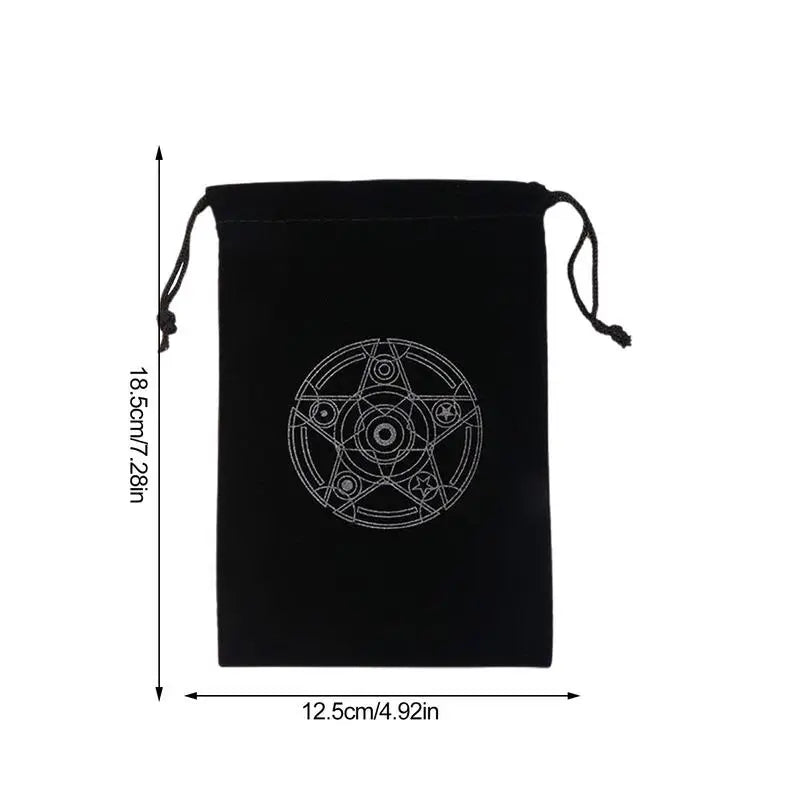 Tarot Card Holder Pouch Storage Special Bag Mysterious Black Magic