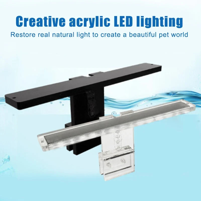 LED Aquarium Clip-On Light 2W 5V Strip Lamp for Fish Tanks